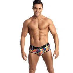 Lingerie sexy Jock bikini imprimé pop-art comics multicolore