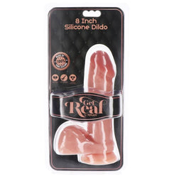 GET REAL GODE EN SILICONE 205 CM AVEC BALLES PEAU