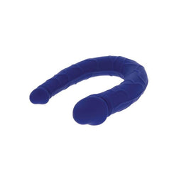 Mini dildo doble realista azul de 25 cm — embalaje