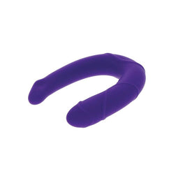 Mini double dong réaliste 30 cm violet — en situation