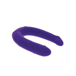 Mini double dong réaliste 30 cm violet — emballage
