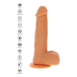 Gode vibrant à billes rotatives massantes 21,5 cm avec télécommande — Naked Rotating