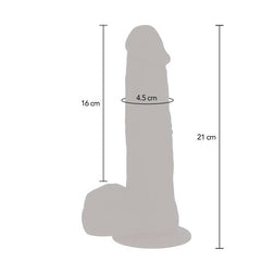 Gode vibrant à billes rotatives massantes 21,5 cm avec télécommande — Naked Rotating