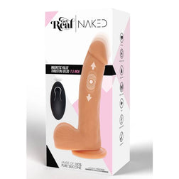 Gode va-et-vient automatique silicone 19,5 cm — vue de profil
