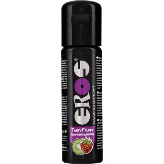 Lubrifiant aromatisé fraise-kiwi comestible 100 ml — Tasty Fruits · Eros Classic Line · Lubrifiants aromatisés