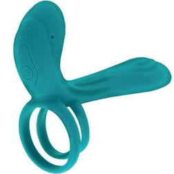 Cockring vibrant Xocoon périnéal couple en Silicone vu de face