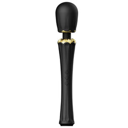 Wand Kyro noir avec embouts — vue de profil