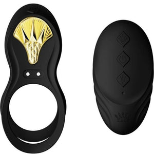 ZALO - BAGUE VIBRANTE COUPLES BAYEK NOIR · Zalo · Cockrings Vibrants