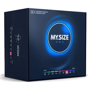 Mug pénis My Size Pro Préservatifs sur mesure 64 mm — My.Size Pro (lot de 80) vu de face