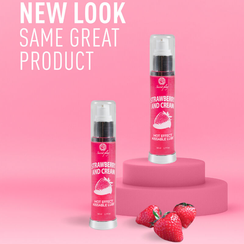 SECRETPLAY LUBRIFIANT 2 1 EFFET CHALEUR FRAISE CREME 50 ML