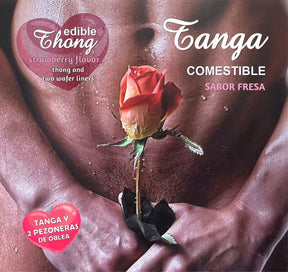 HOTFLOWERS THONG HOMME 2 NIPPLE AZYME FRAISE es pt en fr it 