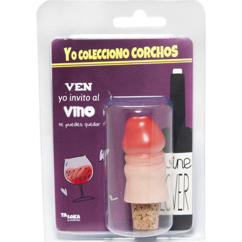 Accessoire de la marque Taloka modèle Bouchon de vin en forme de pénis pour le plaisir intime.