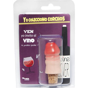 Accessoire de la marque Taloka modèle Bouchon de vin en forme de pénis pour le plaisir intime.