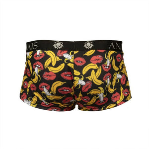 Boxer homme imprimé bananes et lèvres — emballage