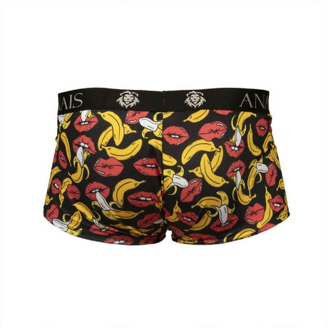 Boxer homme imprimé bananes et lèvres — emballage