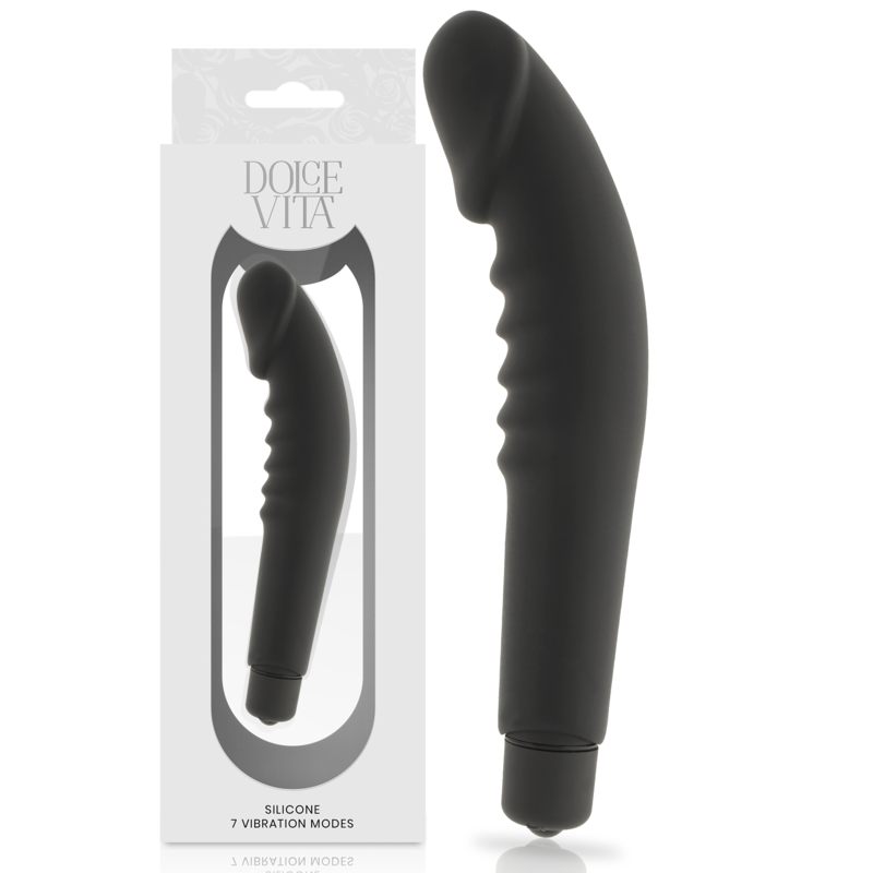 DOLCE VITA REALISTIC PLAISURE SILICONE NOIR