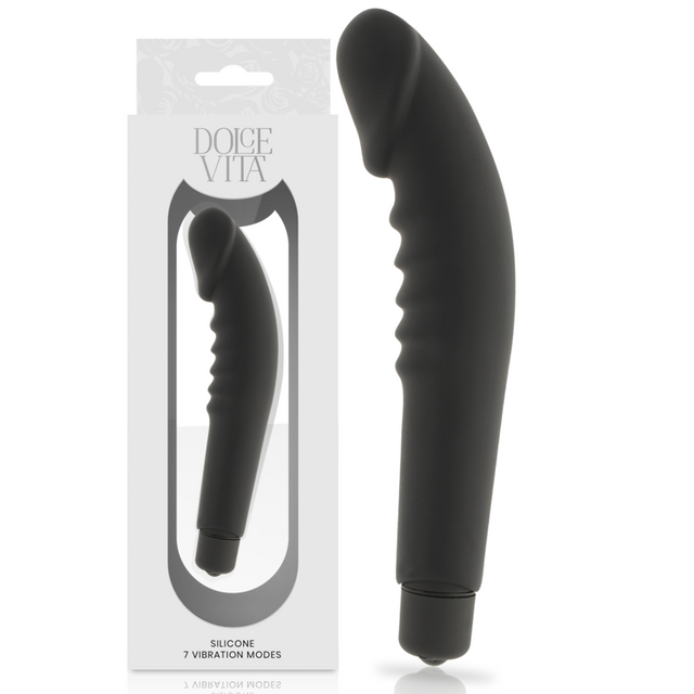 DOLCE VITA REALISTIC PLAISURE SILICONE NOIR