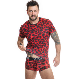 T-shirt imprimé léopard rouge — Savage S