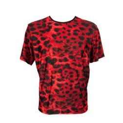 T-shirt imprimé léopard rouge — Savage S