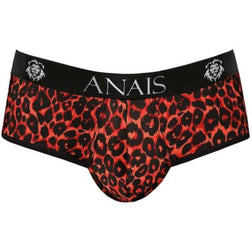 Bikini jock open-back imprimé léopard rouge — Tribal