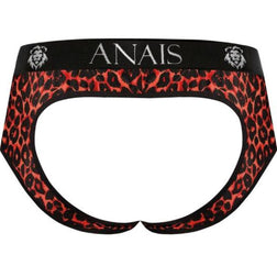 Bikini jock open-back imprimé léopard rouge — Tribal