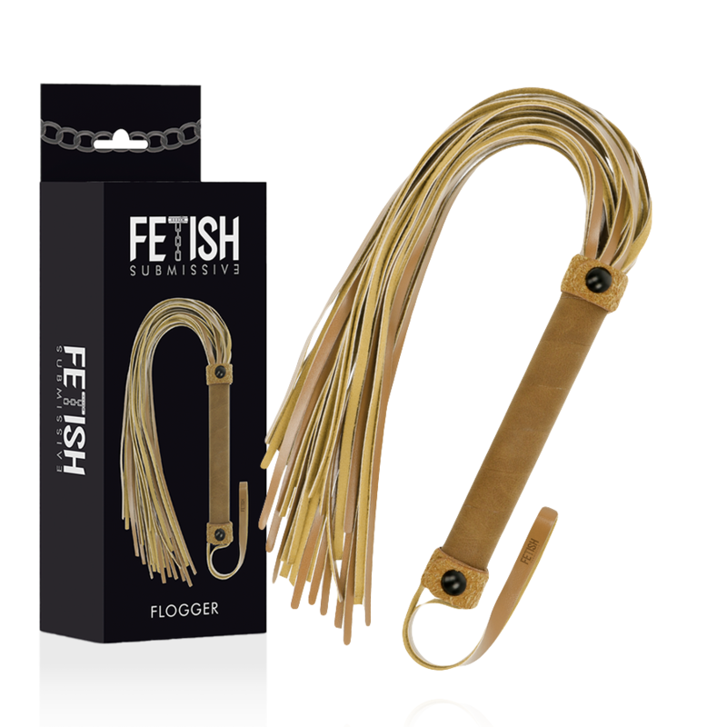FETISH SUBMISSIVE ORIGIN FOUET EN CUIR VEGAN