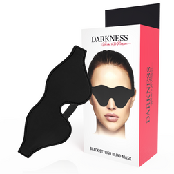 Cagoule Masque BDSM privation visuelle noir — Darkness noir vu de face