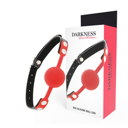 Bdsm Darkness Bondage rouge sangle noire silicone