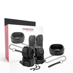 Bdsm Darkness simili cuir noir PVC
