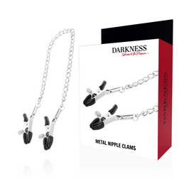 Adjustable Nipple Clamps with Silver Metal Chain — product image 1