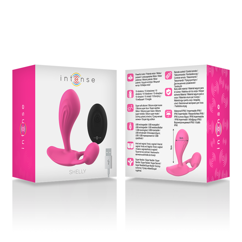 INTENSE TELECOMMANDE ANAL SHELLY PLUG ROSE