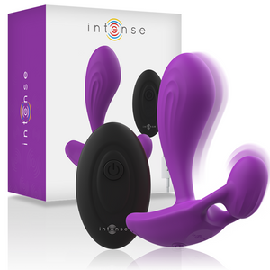 Stimulateur prostate Intense Anal Toys Plug vibrant prostate-périnée télécommandé — Shelly en Silicone violet vu de face