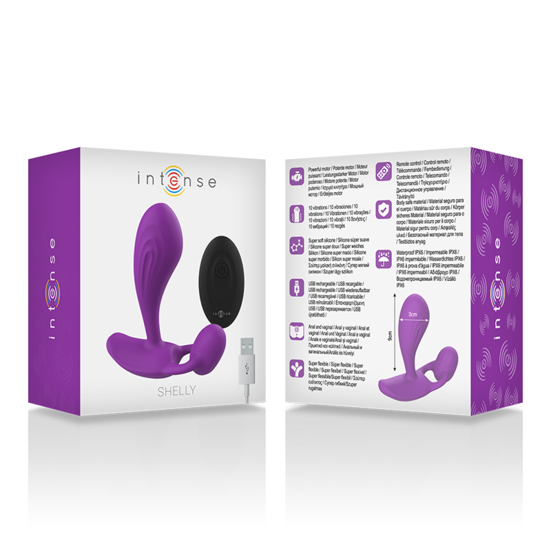 INTENSE TELECOMMANDE ANAL SHELLY PLUG VIOLET