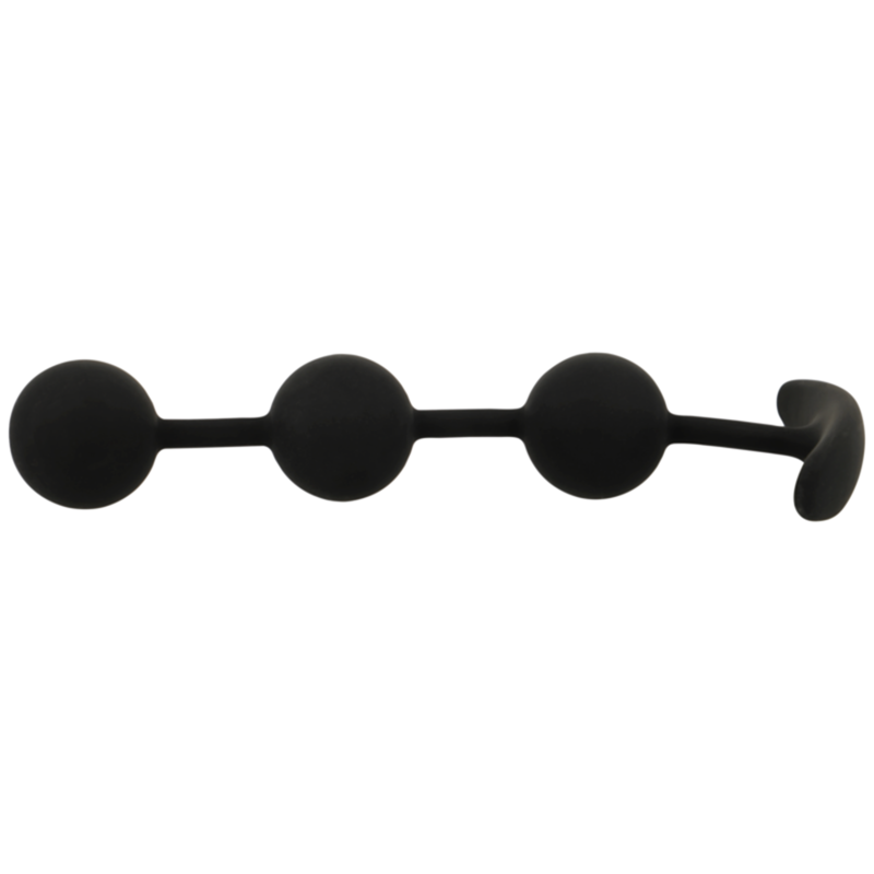 BLACKSILVER CHAPELET ANAL HARRY 3 SPHERES EN SILICONE 14 CM