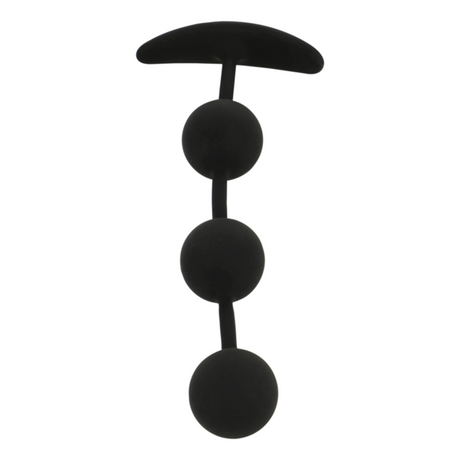 BLACKSILVER CHAPELET ANAL HARRY 3 SPHERES EN SILICONE 14 CM