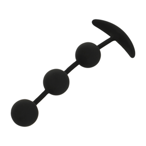 BLACKSILVER CHAPELET ANAL HARRY 3 SPHERES EN SILICONE 14 CM