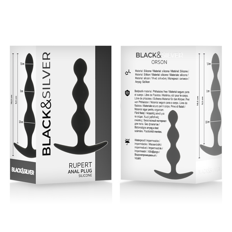 BLACKSILVER CHAINE A BILLES ANAL RUPERT 10 CM