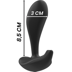 BLACKSILVER TELECOMMANDE EN SILICONE POUR PLUG ANAL DWAYNE