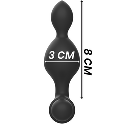 BLACKSILVER TUCKER PETITE TELECOMMANDE POUR PLUG ANAL EN SILICONE