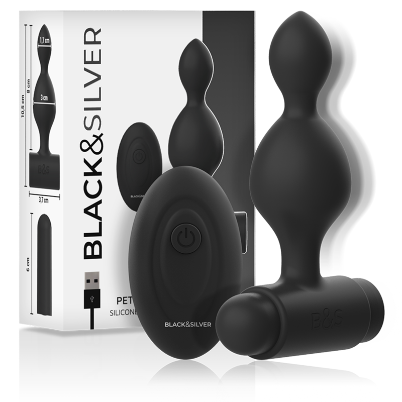 BLACKSILVER TUCKER PETITE TELECOMMANDE POUR PLUG ANAL EN SILICONE