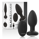 BLACKSILVER TELECOMMANDE DU ROTATEUR ANAL EN SILICONE WELLS PLUG