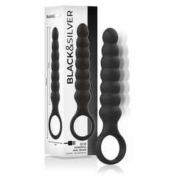 Chapelet anal vibrant 8 boules silicone rechargeable pour homme
