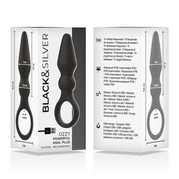 BLACKSILVER PUISSANT PLUG ANAL EN SILICONE OZZY