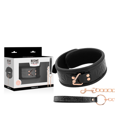 BEGME BLACK EDITION PREMIUM COLLIER EN CUIR VEGAN