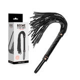 Flogger cuir vegan lanières souples — Black Edition · Begme Black Edition · Fouets & martinets