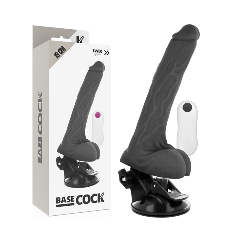 Realistischer Vibrationsdildo, 19 cm — Gelenkig mit Kabelsteuerung