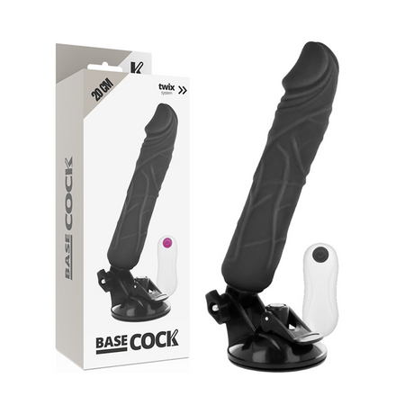 Realistic 20 cm vibrating dildo with wired remote