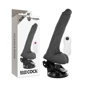 Biegsamer vibrierender Dildo 18,5 cm mit Kabelbedienung