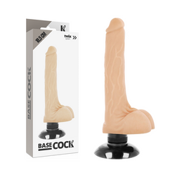 Gode réaliste Gode vibrant 2-in-1 avec extenseur 18,5 cm