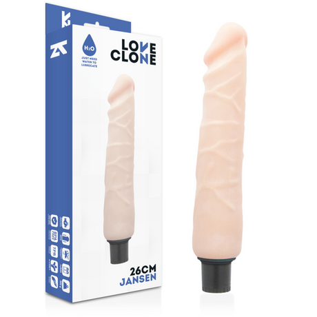 LOVECLONE VIBRATEUR AUTOLUBRIFIANT JANSEN 26 CM O 42 CM